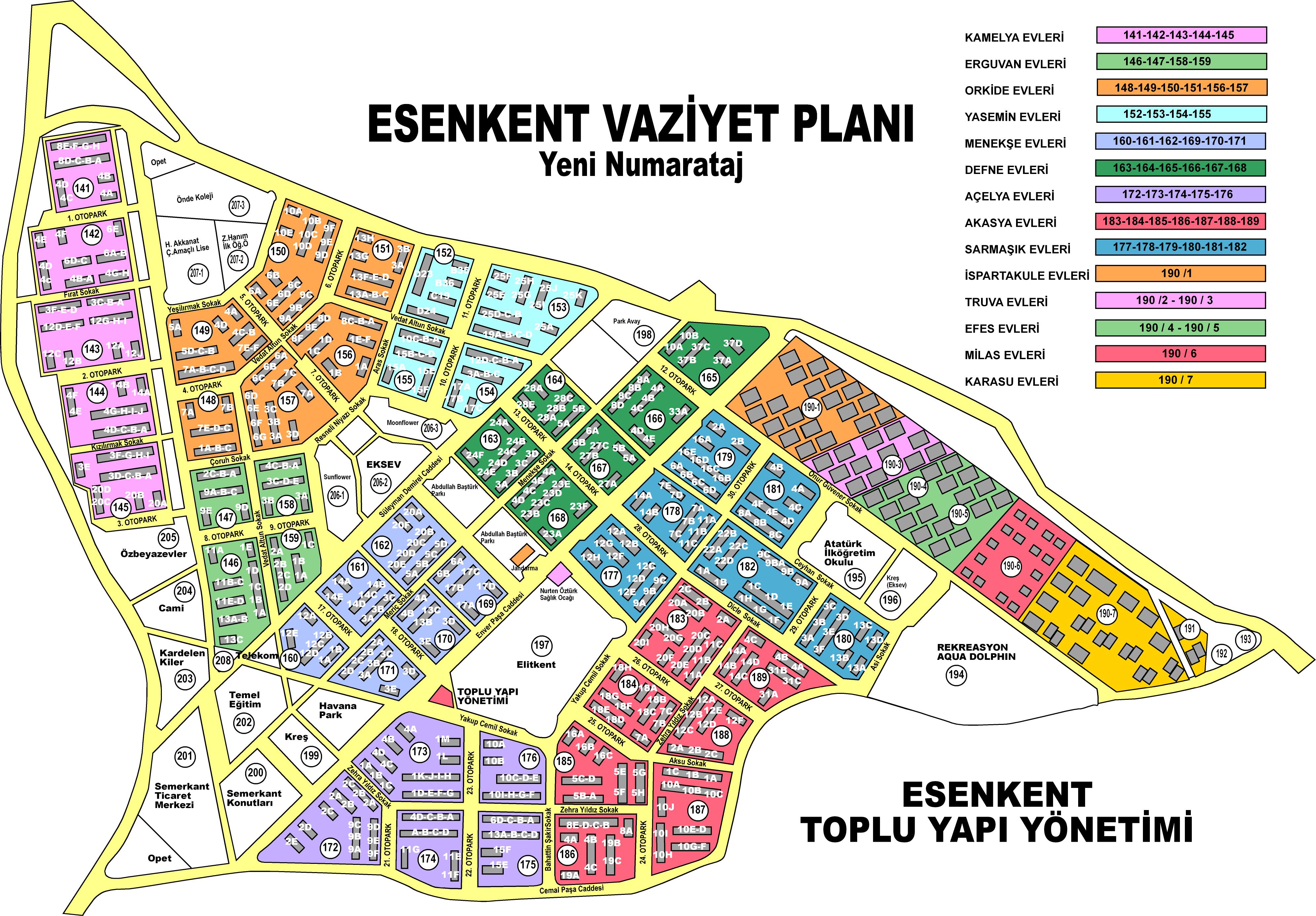 Vaziyet Plan Yeni numaratajli